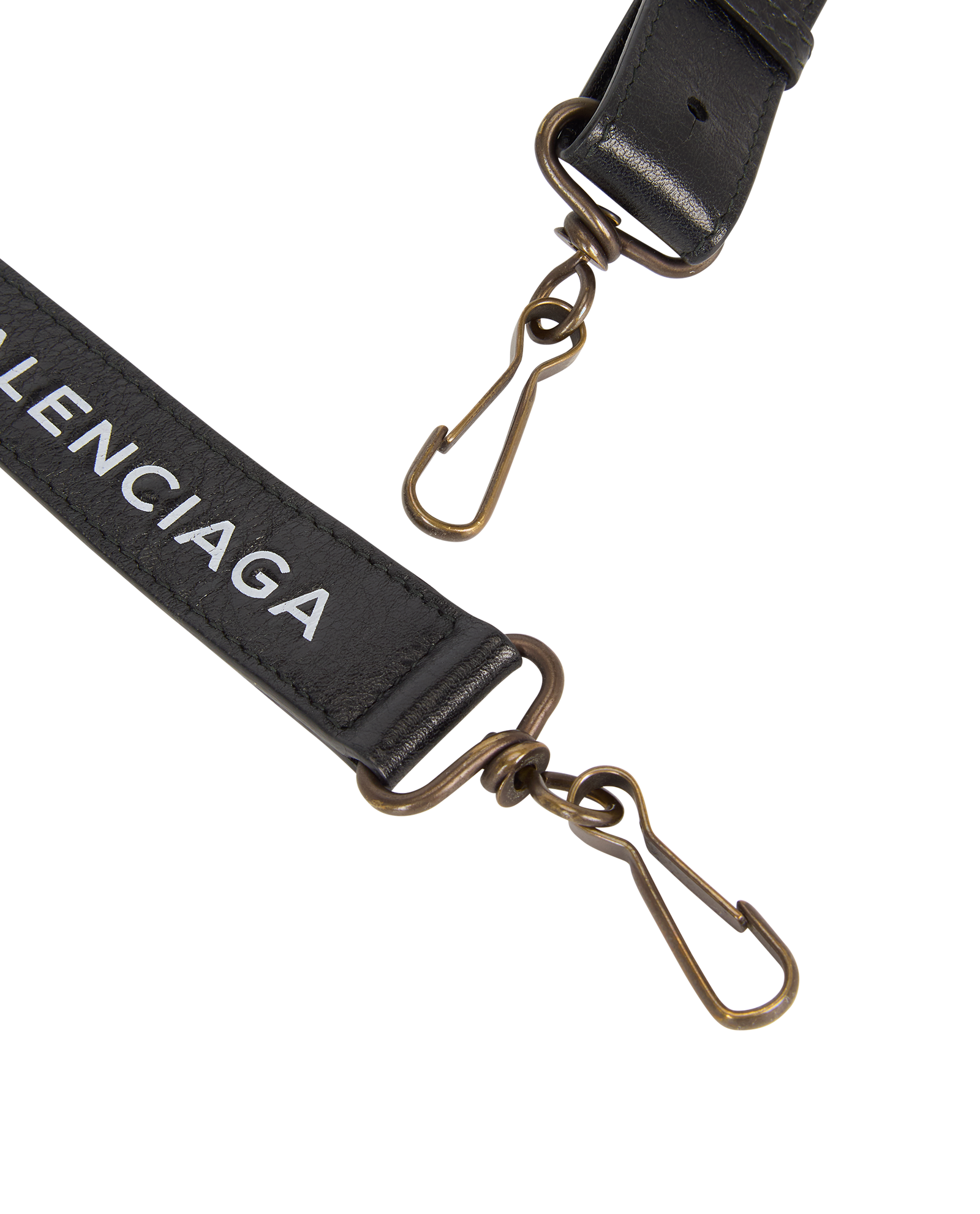 Balenciaga Logo Bag Strap, &pound;120, Accessories, Black, Leather, Other view